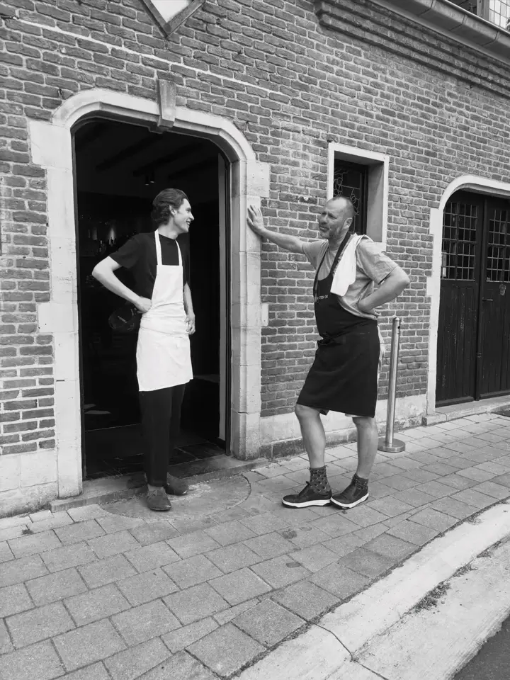 De chefs in de deuropening van Den Bonten Os